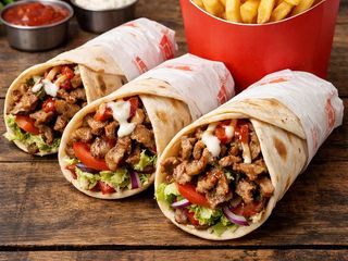 3 Durum kebab e 1 Batata Grand