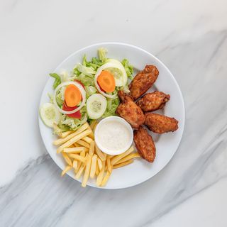 Asas de Frango no Prato