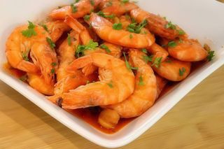 Camarão Frito com Alho