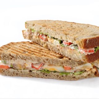 Tosta de delícias do mar