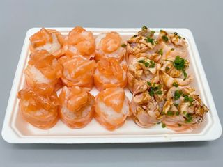 A33 - Gunkan de Salmao, Gunkan de Salmao Tostado e Gunkan de Salmao com Queijo Fresco (15 un.)