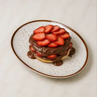 Panquecas Morango e Nutella
