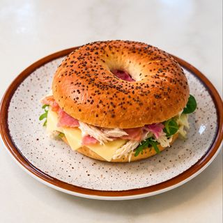 Bagel de Frango e Bacon