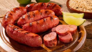 Salsichas com Batata Frita