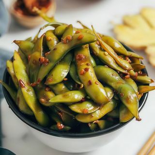 Spicy Edamame Beans