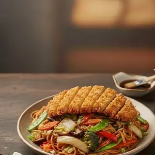 Chowmein breaded Chicken