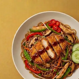 Thin Noodles with breaded Noodles