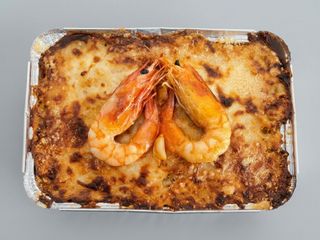 Gratinado Bacalhau e Camarão