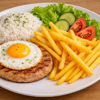 Hambúrguer de Peru no Prato