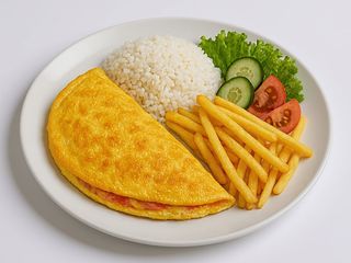 Omelete à Tibisay no Prato