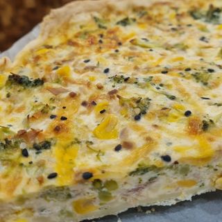 Quiche de Presunto e Espinafres