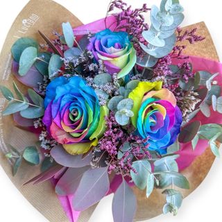 Ramo de Rosas Multicores 