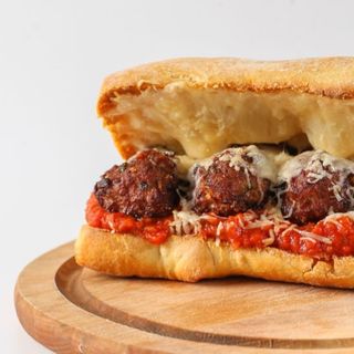 Focaccia Polpette all'Italiana