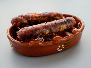 Chouriço Assado com Broa