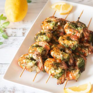 Espetada de Gambas + Sopa 