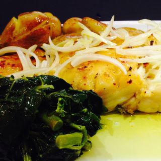 Lombo de Bacalhau Frito + Sopa + Sobremesa