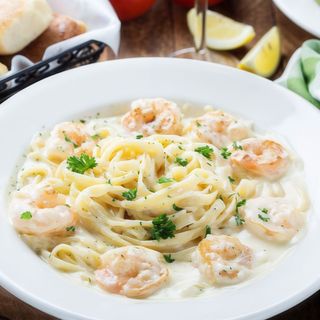 Esparguete com Camarão