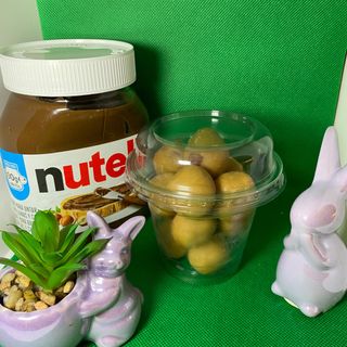Porção mini cookies com recheio de Nutella!