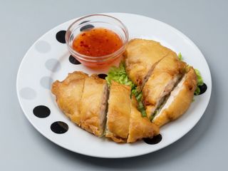 Galinha com gambas na caçarola