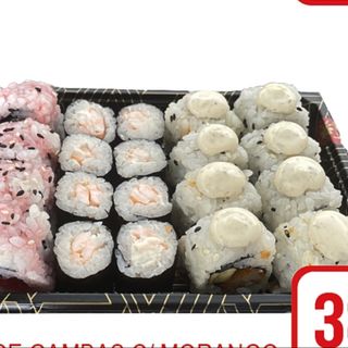 38.  rolo de gambas c/ morango