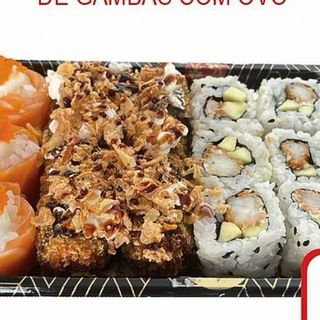 39. sushi frito c/ barquinho salmão