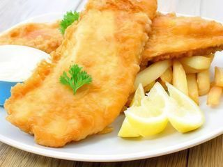 Filetes de Pescada com batata frita