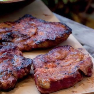 Iscas de Porco Fritas c/Batata Cozida