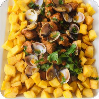 Carne Porco Alentejana + Sopa