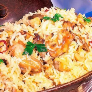 Arroz de Coelho + Sopa 