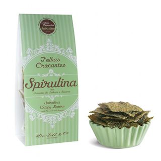 Folhas Crocantes de Spirulina