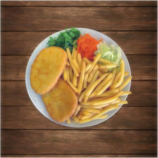 Hambúrguer no Prato