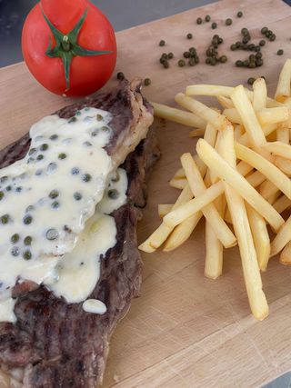 Faux-filete pimenta verde