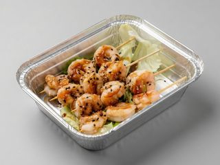 16.Espetos de Gambas（虾串）