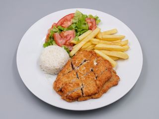 Arroz com Frango Panado