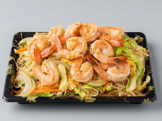 Massa de Arroz com Gambas