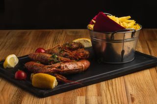 Camarão tigre  grelhado 