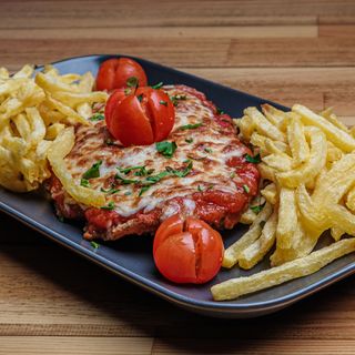 Filé Panado à Parmegiana