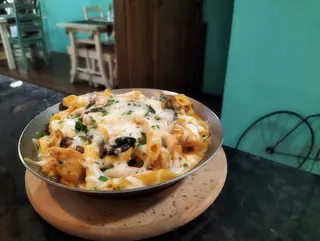 Peito de frango gratinado 