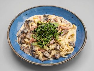 Linguine Verdi al Pancetta