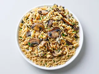 Arroz com Cogumelos