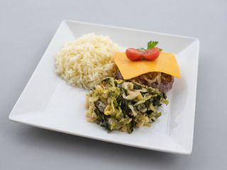 Hambúrguer de Picanha no prato