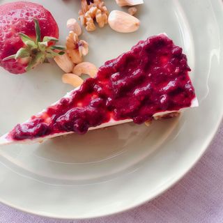 Cheesecake de Frutos Vermelhos s/ glúten (1 fatia)