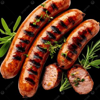 Duas Salsichas Grelhadas