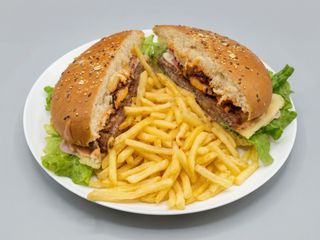 Hambúrguer Big Mansão com Batata Frita