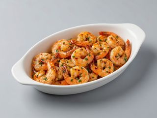 Camarão com molho de laranja e gengibre