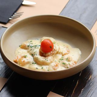 Gamberetti Con Salsa Di Panna