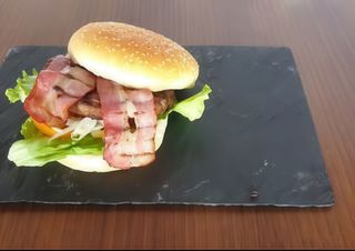 Hambúrguer Simples com Bacon