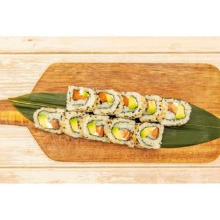 Uramaki Abacate com seasame