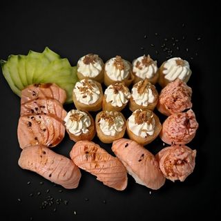 MENU SEARED SALMON 19 pecas