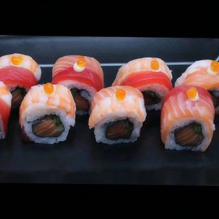 Rainbow Maki (8 pecas)::